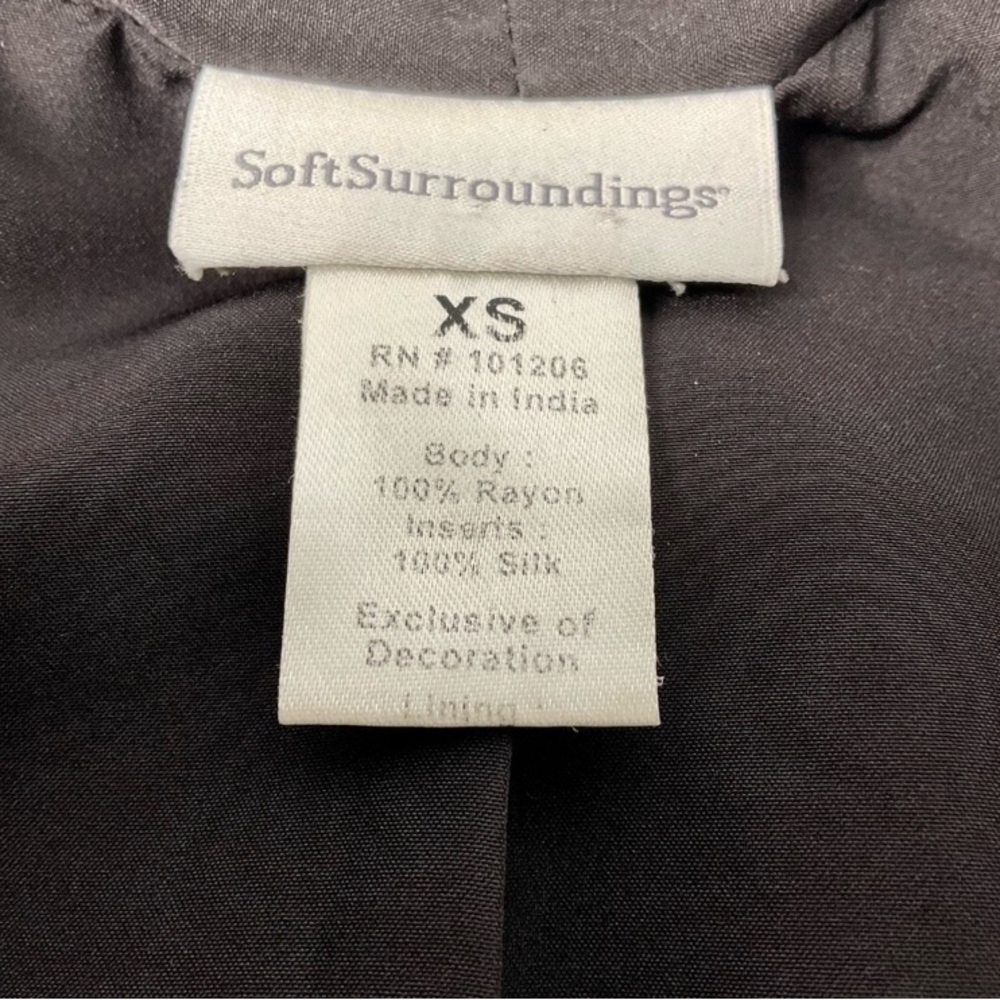 Soft Surroundings Istanbul Kimono Jacket Embroidered Tapestry Size XS - Picture 10 of 12